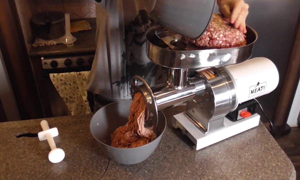 MeatYourMaker 1 HP Meat Grinder First MEAT! Brisket Grind